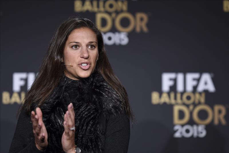 Carli Lloyd, mejor jugadora 2015 de la FIFA